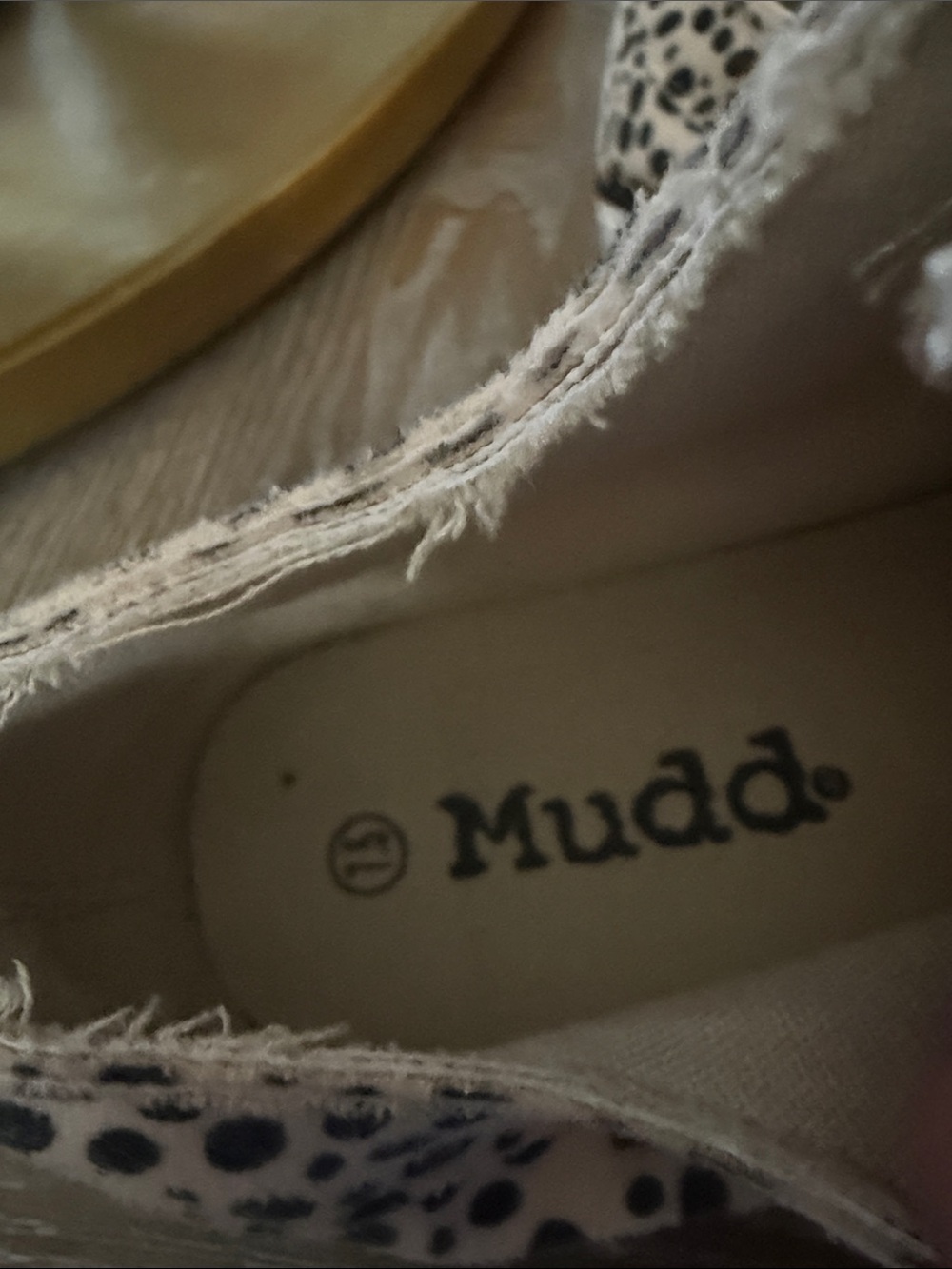 Mudd - Spot Print Slip-On Sneakers - Cream and Dark Brown - Picture 3 of 5